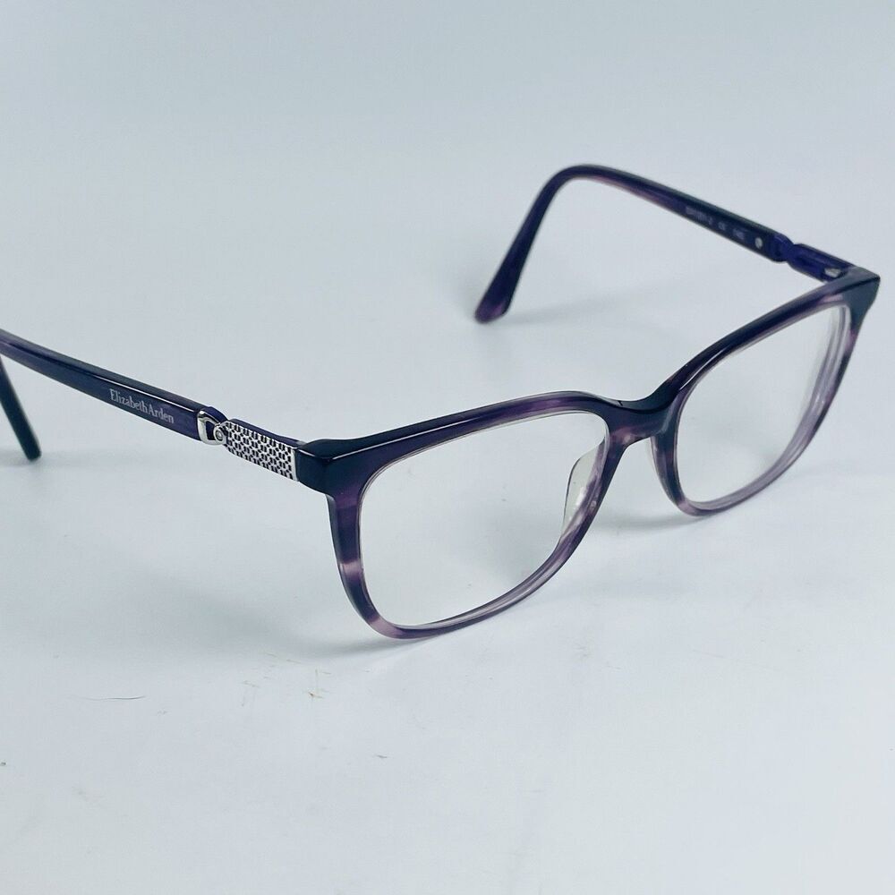 Elizabeth Arden Eyeglass Frame EA1201-2 Women Purple Tortoise Cat Eye 52-16-140